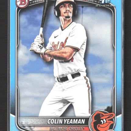 2025 Bowman Draft Colin Yeaman #BD-47 Sky Blue Border 345/499