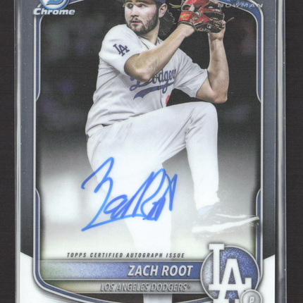 2025 Bowman Chrome Zach Root #CPA-ZR 1/3 Auto