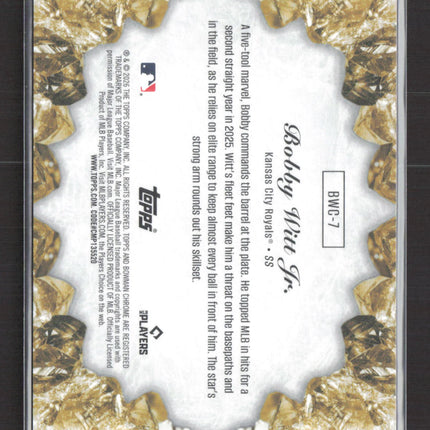 2026 Bowman Chrome Bobby Witt Jr. #BWC-7