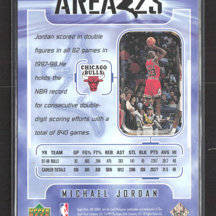 1999 Upper Deck Ionix Area 23 Michael Jordan #A9