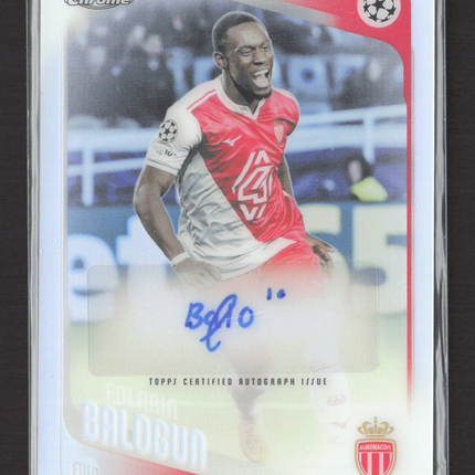 2026 Topps Chrome UEFA Club Competitions Folarin Balogun #CA-FB Auto