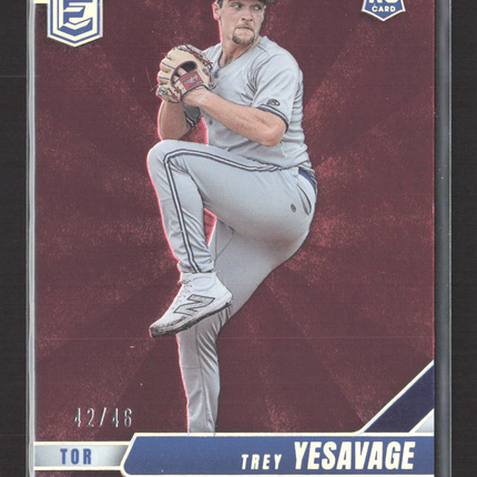2026 Panini Donruss Elite Baseball Trey Yesavage #64 RC 42/46