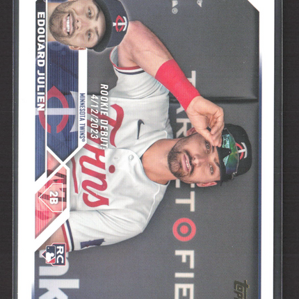 2023 Topps Update Series Edouard Julien #US46 SSP Golden Mirror