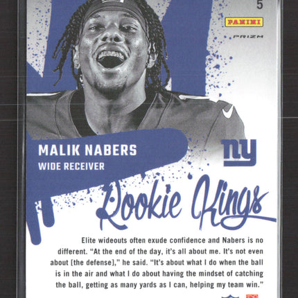 2024 Panini Donruss Optic Rookie Kings Malik Nabers #5 RC