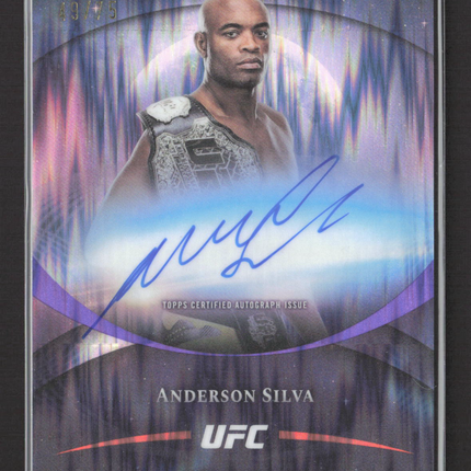 2026 Topps Midnight UFC Anderson Silva #BAV-AS 49/75 Auto