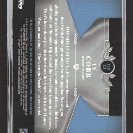 2011 Topps Tier One Ty Cobb #TSR-22 122/399 Memorabilia