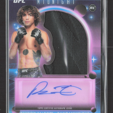 2025 Topps Midnight UFC Payton Talbott #RRA-PT RC Rookie Relic Card Auto
