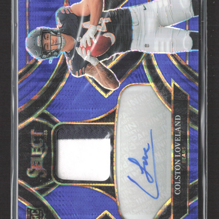 2026 Panini Select Colston Loveland #RSMP-CLD Purple RC 11/45 Auto
