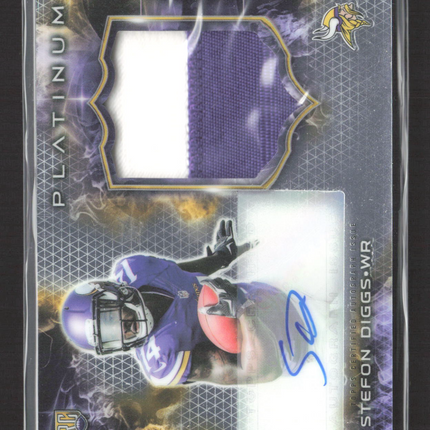 2015 Topps Platinum Stefon Diggs #ARP-SD Refractor Patch RC Auto