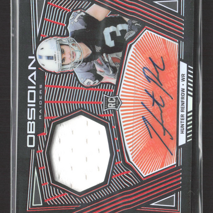 2019 Panini Obsidian Hunter Renfrow #RJA-HRE Patch RC Auto /75