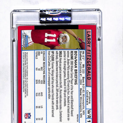 2004 Bowman Chrome Larry Fitzgerald #118 Red Refractor 080/210 rc