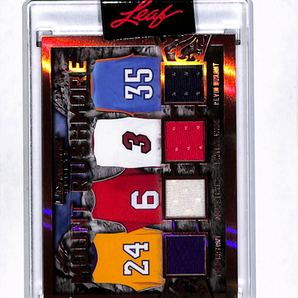 2021 Leaf Sports Mount Rushmore Kobe Bryant Wade Erving Durant /30 Patch