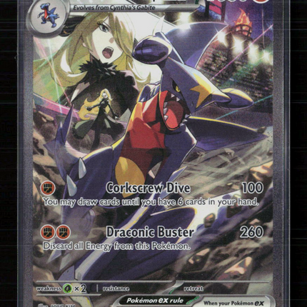 Pokemon 2025 Destined Rivals Cynthia's Garchomp EX SAR #232/182
