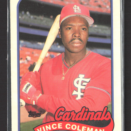 1989 Topps Tiffany Vince Coleman #90