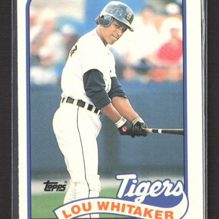 1989 Topps Tiffany  Lou Whitaker #320