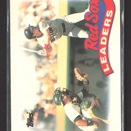 1989 Topps Tiffany Red Sox Leaders #321