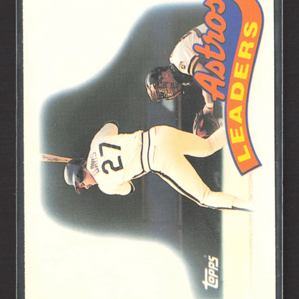 1989 Topps Tiffany Astros Leaders #579