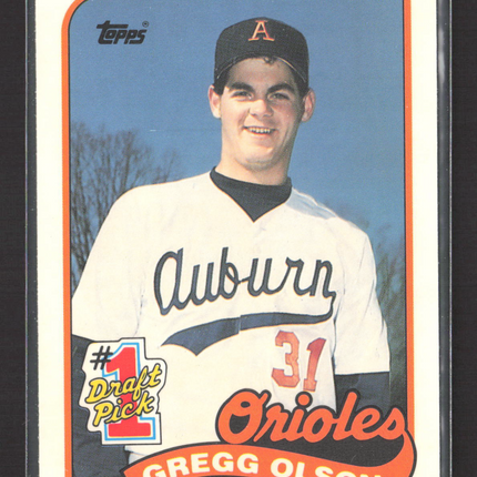 1989 Topps Tiffany Gregg Olson #161