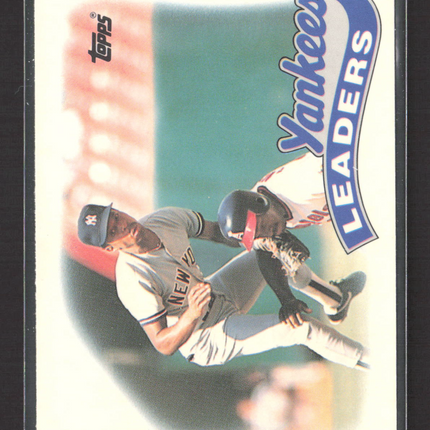 1989 Topps Tiffany Yankees Leaders #519