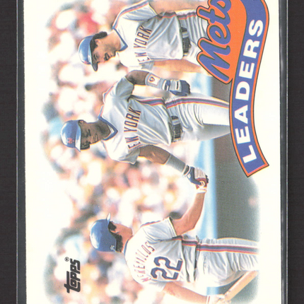 1989 Topps Tiffany Mets Leaders #291