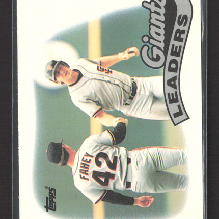 1989 Topps Tiffany Giants Leaders #351