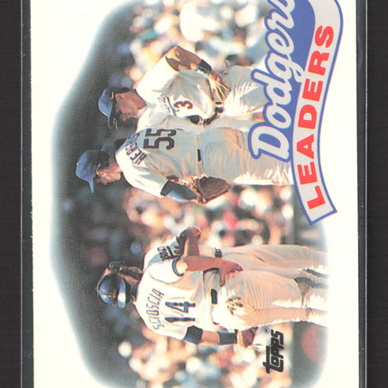 1989 Topps Tiffany Dodgers Leaders #669