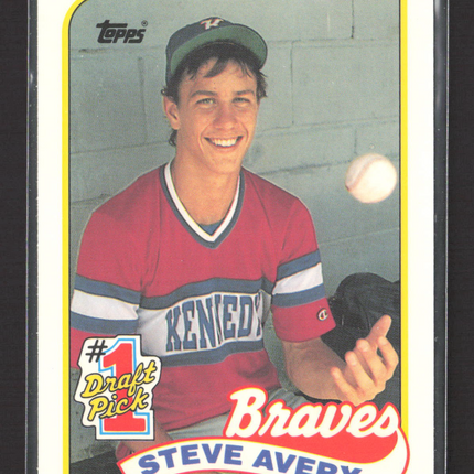 1989 Topps Tiffany Steve Avery #784