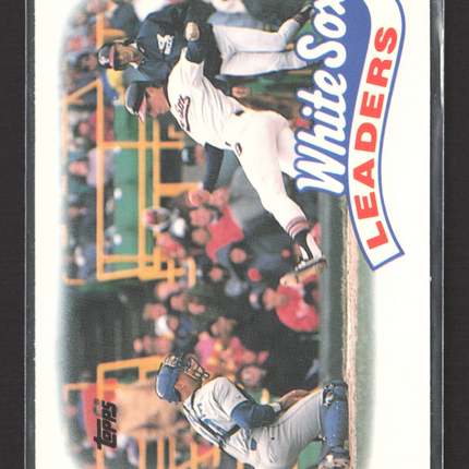 1989 Topps Tiffany White Sox Leaders #21