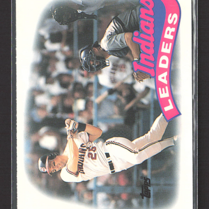 1989 Topps Tiffany Indians Leaders #141