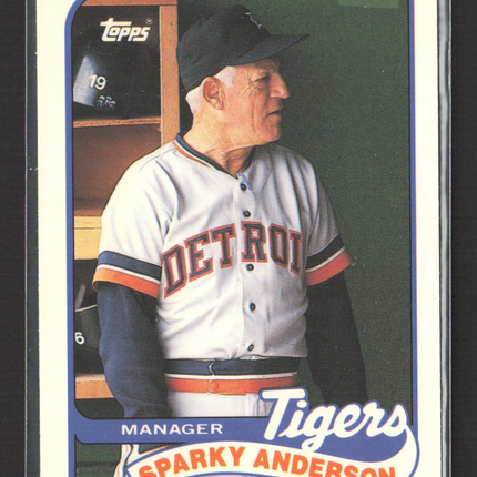 1989 Topps Tiffany Sparky Anderson #193