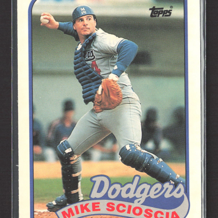 1989 Topps Tiffany Mike Scioscia #755