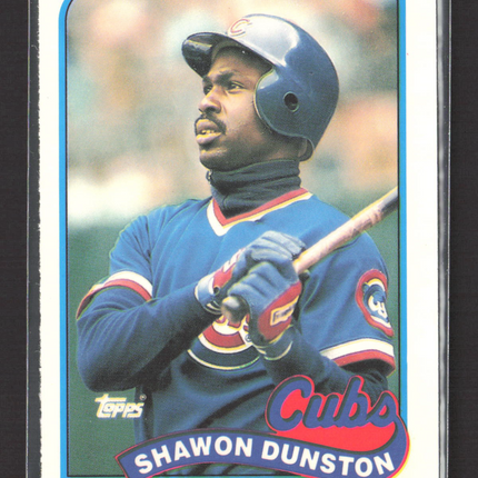 1989 Topps Tiffany Shawon Dunston #140