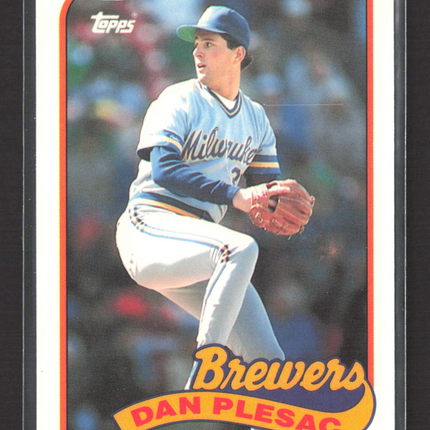 1989 Topps Tiffany Dan Plesac #740