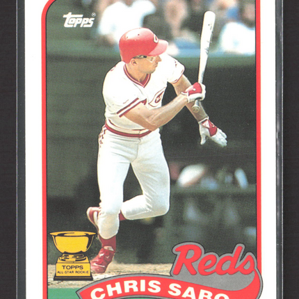 1989 Topps Tiffany Chris Sabo #490