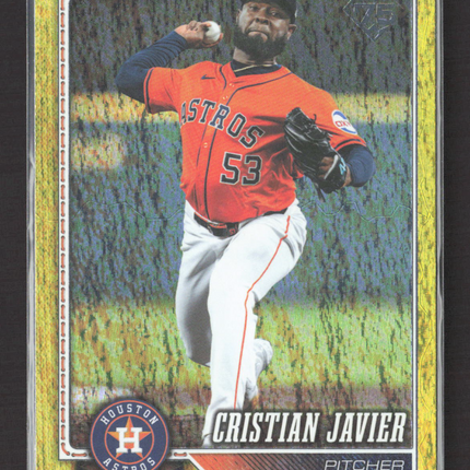 2026 Topps Series Two Cristian Javier #599 Yellow Foil /399