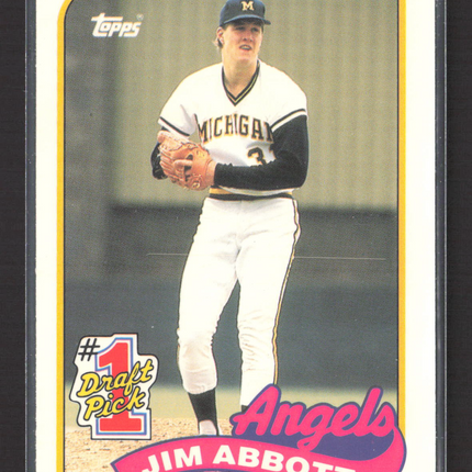 1989 Topps Tiffany Jim Abbott #573