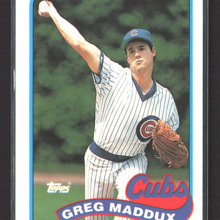 1989 Topps Tiffany Greg Maddux #240