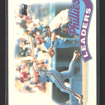 1989 Topps Tiffany Philles Leaders #489