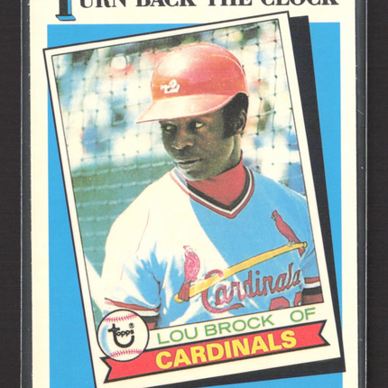 1989 Topps Tiffany Lou Brock #662