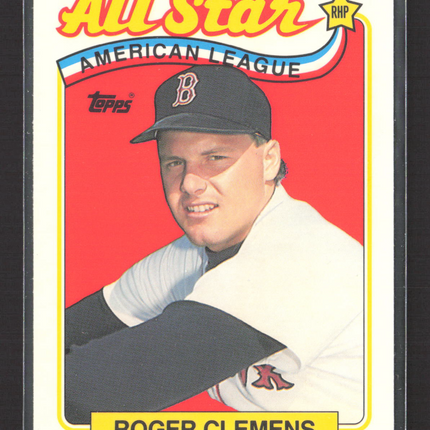 1989 Topps Tiffany Roger Clemens #405 All-Star