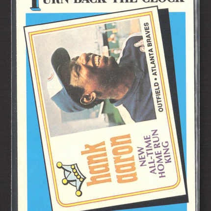 1989 Topps Tiffany Hank Aaron #663