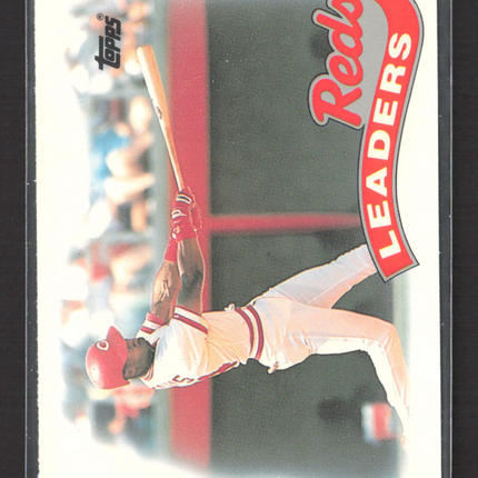 1989 Topps Tiffany Reds Leaders #111