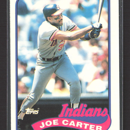 1989 Topps Tiffany Joe Carter #420