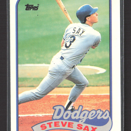 1989 Topps Tiffany Steve Sax #40