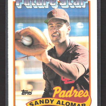 1989 Topps Tiffany Sandy Alomar #648