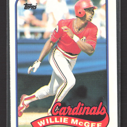1989 Topps Tiffany Willie McGee #640
