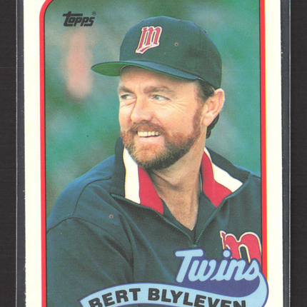 1989 Topps Tiffany Bert Blyleven #555