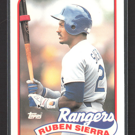 1989 Topps Tiffany Ruben Sierra #53