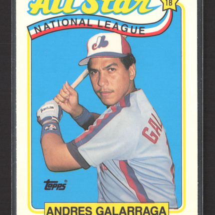 1989 Topps Tiffany Andres Galarraga #386
