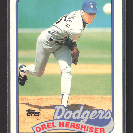 1989 Topps Tiffany Orel Hershiser #550